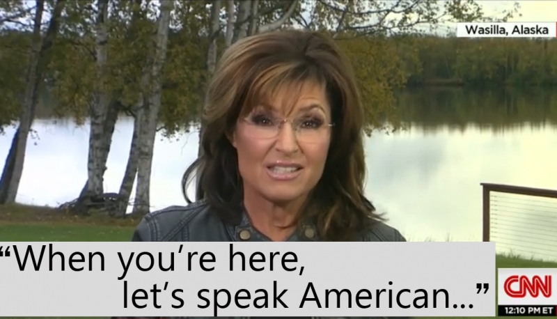 Image for Watch Sarah Palin Remind Us That She’s Sarah Palin