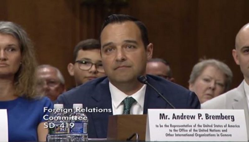 Image for United Nations Nominee Andrew Bremberg’s Record and Rhetoric Clearly Demonstrate His Hostility to Human Rights