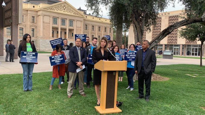 Arizona Democratic State Sen. Rebecca Rios addressed the need for senators to support the will of the American people and be accountable to the 75% of Americans who support including witnesses in the Senate impeachment trial. 
