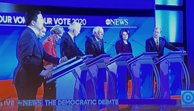 Democratic Presidential Candidates Address Courts and Abortion at February Debate