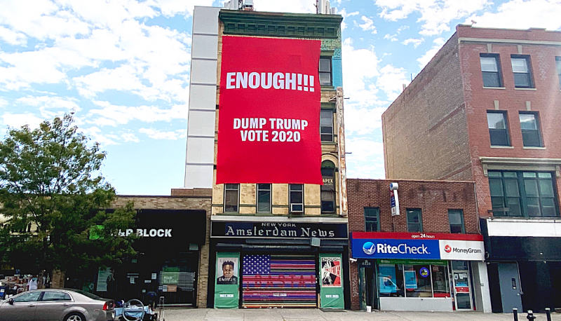 Image for New PFAW “ENOUGH of Trump” Art Installation in NYC