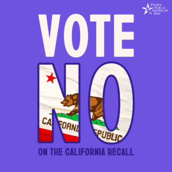 Vote no on the California recall