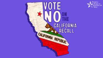 Vote no on the California recall