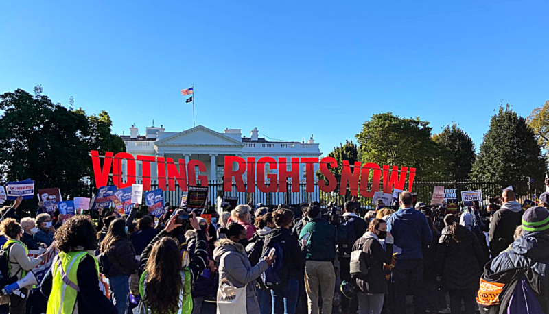 We The Young People Will Vote: Youth Activists and Civil Rights Leaders Demonstrate at White House