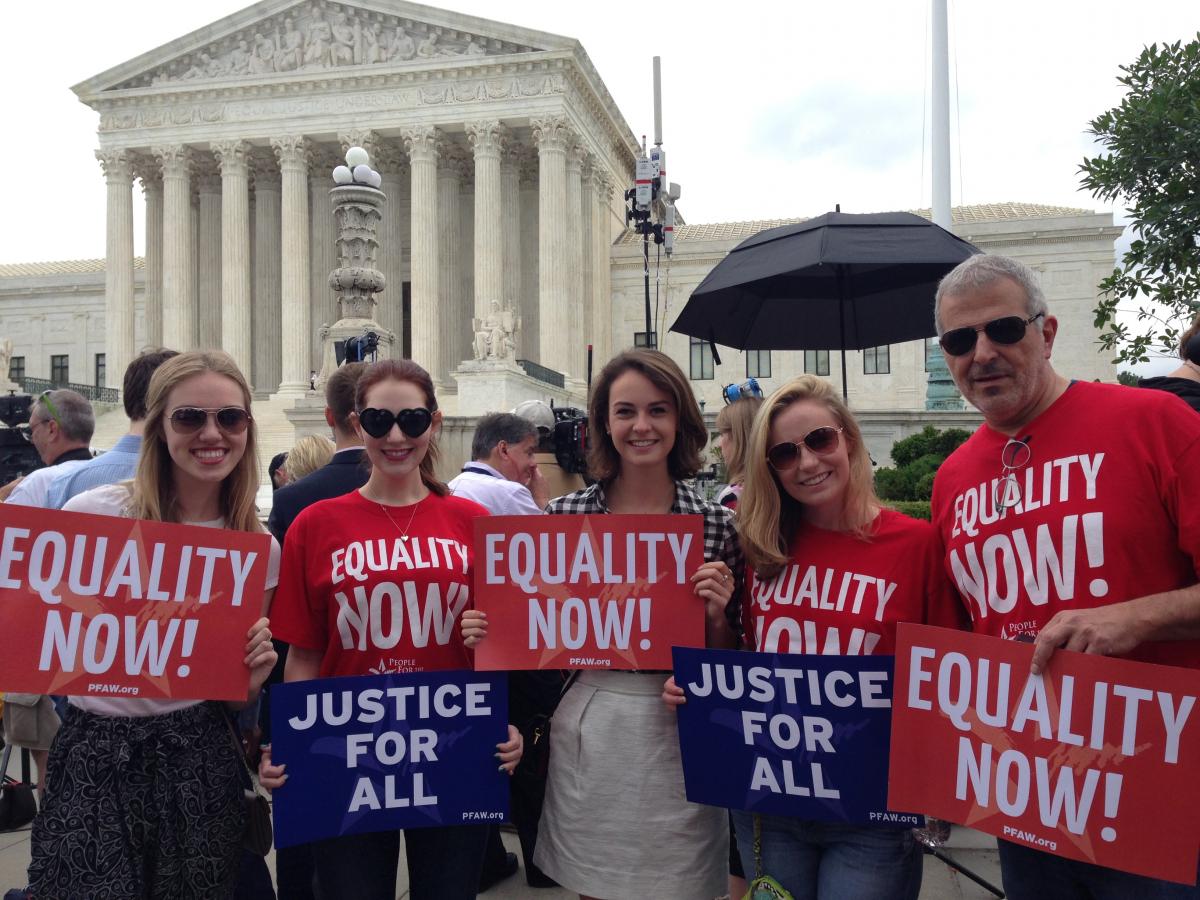 People For the American Way Foundation at the Supreme Court for Love Wins